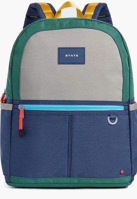 STATE Kane Kids Double Pocket Color-Block School Travel Backpack