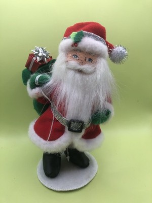 Annalee Dolls 9'' 2013 Silver Sparkle Santa Claus Christmas 401413