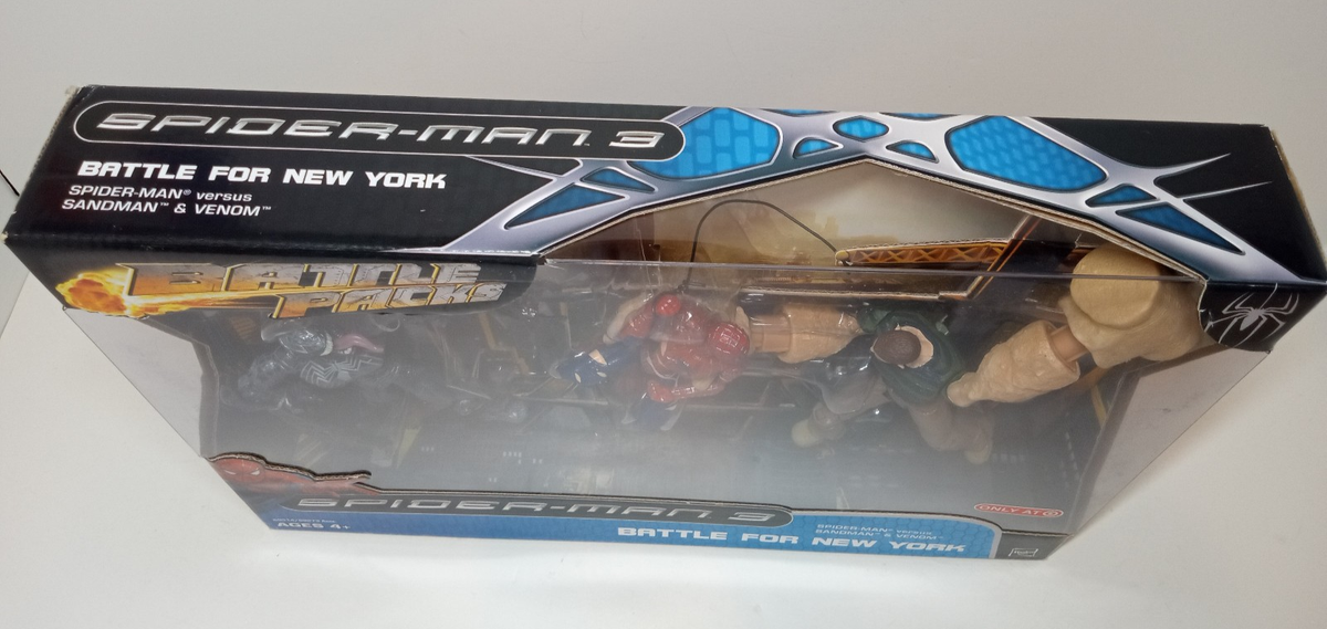 NEW SEALED 3 PACK Spider-Man Sandman Venom Figures Battle For New