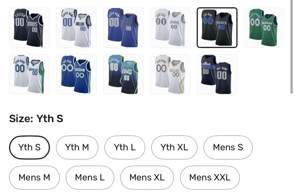 Camiseta Cooper Flagg Dirk Nowitzki Kyrie Irving Klay Dallas Mavericks Cualquier Talla Foto 2 de 4