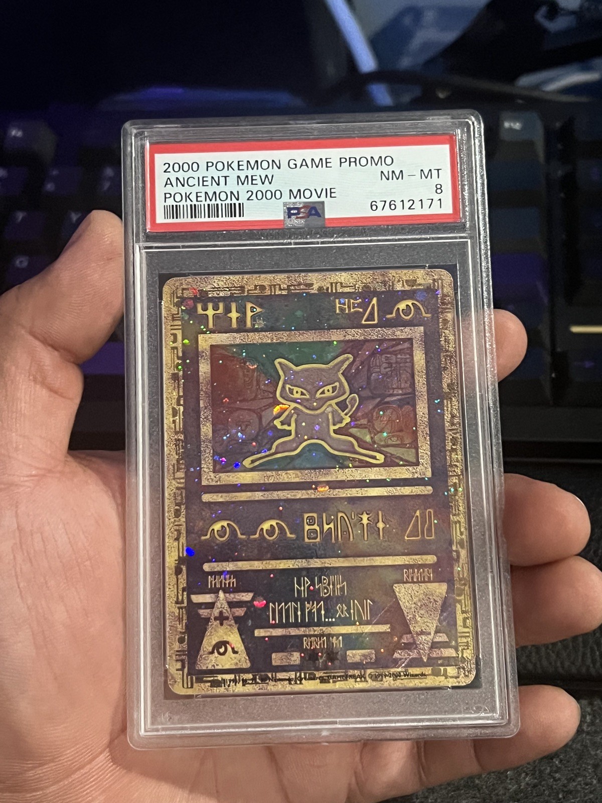Pokemon Ancient Mew Movie 2000 Promo PSA 8