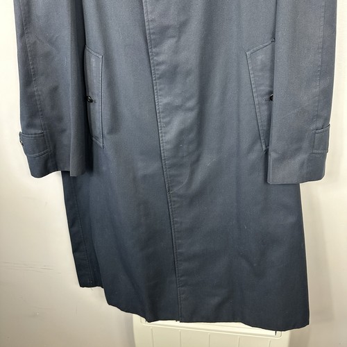 Gabardina vintage Burberrys Harrods, forro Novacheck, azul marino, talla grande para hombre - Imagen 3 de 9