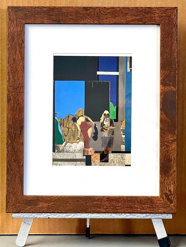 Impresión artística mate enmarcada Romare Bearden SUSANNAH AT THE BATH, 11,5 x 9,5 pulgadas Foto 4 de 4