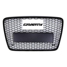 KÜHLERGRILL IM SQ7-STIL GLÄNZEND SCHWARZ WABENMUSTER FÜR AUDI Q7 4L 2005-2015