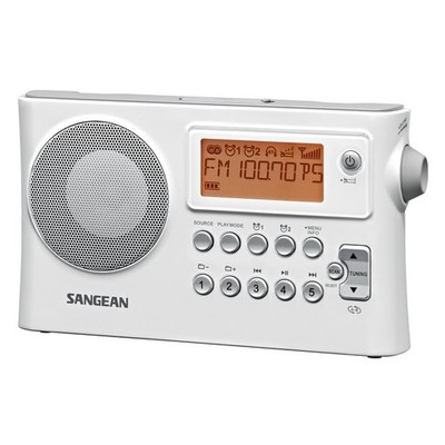 Sangean Pr D14 Portable Am Fm Radio With Usb Mp3 Playback And Dual Alarm