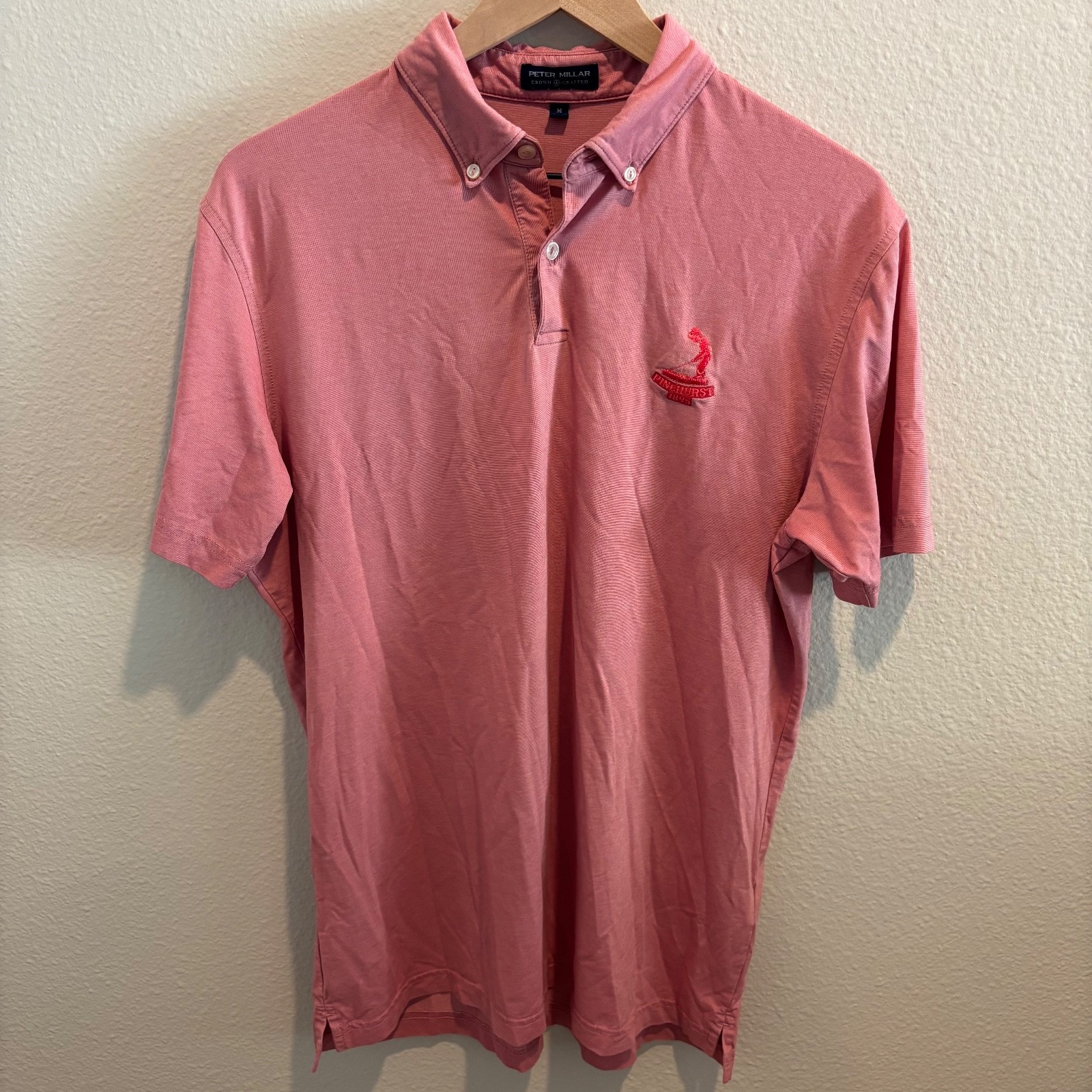 Peter Millar Crown Crafted Red Pinehurst Polo M - image 1