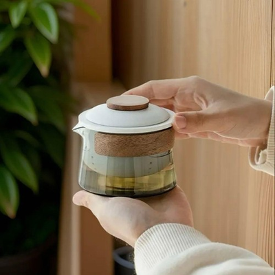 #ad teatsy Nomad Portable Tea Set Pearl White 3X Used Teapot Case New Condition $145.07