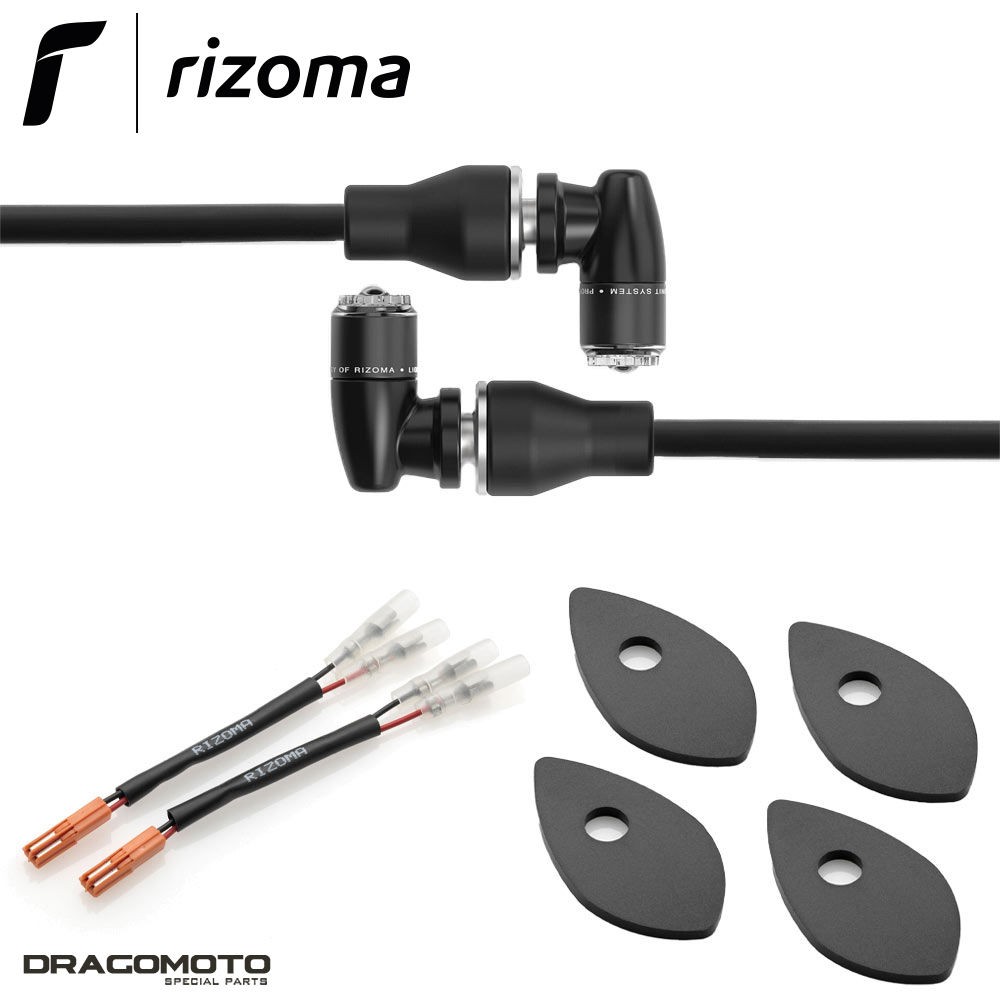 Clignotants Rizoma TS076BM en aluminium usiné pour Africa Twin 2022-2023
