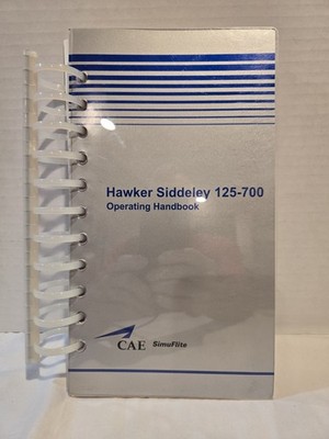 CAE SimuFlite Hawker Siddeley 125-700 Operating Handbook Manual Pilot 2008