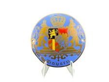 Vintage Enamel Automobile Car Radiator Badge Herrenchiemsee Germany Vintage Enamel Automobile Car Radiator Badge Herrenchiemsee Germany