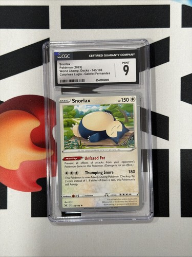 Snorlax graded CGC 9 for sale on eBay
