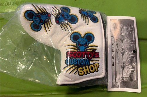 BNIB-Scotty Cameron Headcover - Dirty Rat White. Mallet cover Very Rare