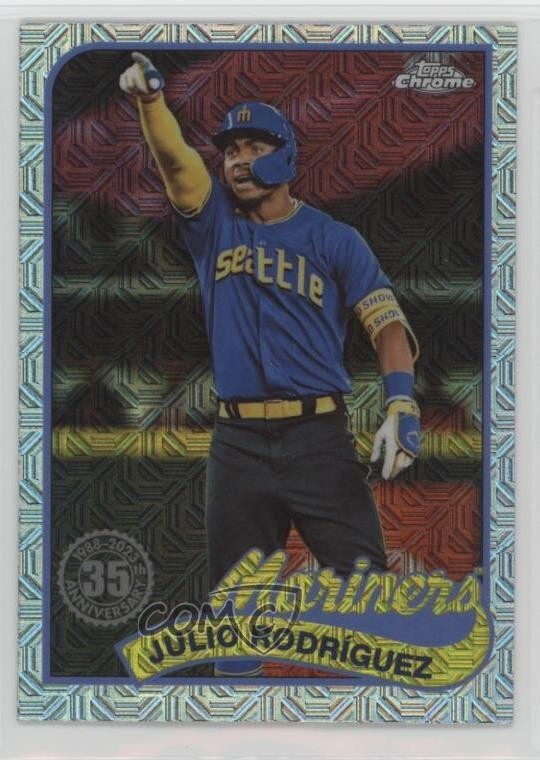 2024 Series 1 1989 Topps Chrome Silver Pack Julio Rodriguez Rodríguez 1k7l