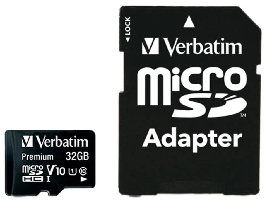 VERBATIM - Kad Memori MicroSDHC Premium U1 & Adaptor SD, 32GB - Image 2 of 3
