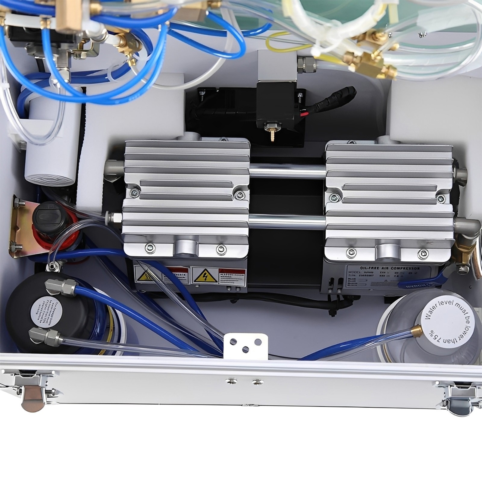 Portable Dental Mobile Delivery Unit Air Compressor Suction 4Holes 110V