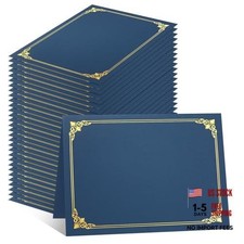 s Certificate Holders Bulk, 300gsm Cardstock Diploma Covers 30 Pack Navy Blue