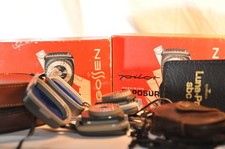 Lot of 9 Hand held light meters Gossen Luna PRO Pilot Weston Sekonic L-158 AS IS