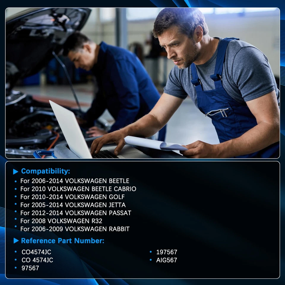 Compresor de aire acondicionado con embrague para Volkswagen Jetta 2010-2014 Passat 2012-2014 Foto 2 de 4