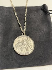 Collier pendentif vintage bicentenaire esprit de 76 pièce grand sceau des États-Unis