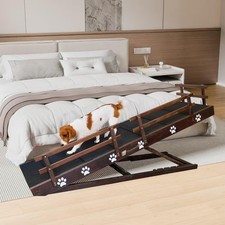 63-inch Pet Ramp, 6-Step for High Beds, Extends Up to 40 Inches