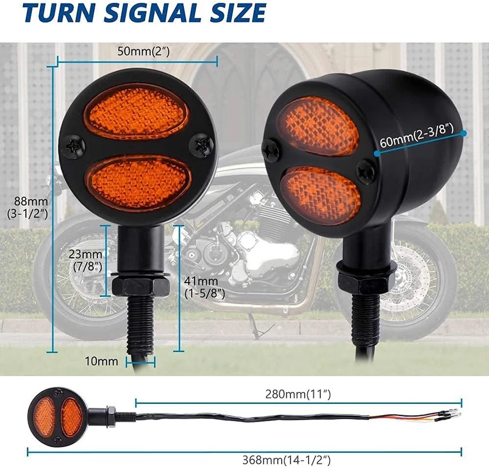 Luces traseras LED de señal de giro de freno para motocicleta para Victory Highball Vegas 8 bolas Foto 2 de 4