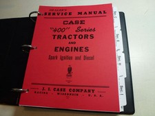 Case 400, 441 Tractor Engine Service Manual Repair Shop Book New With Binder