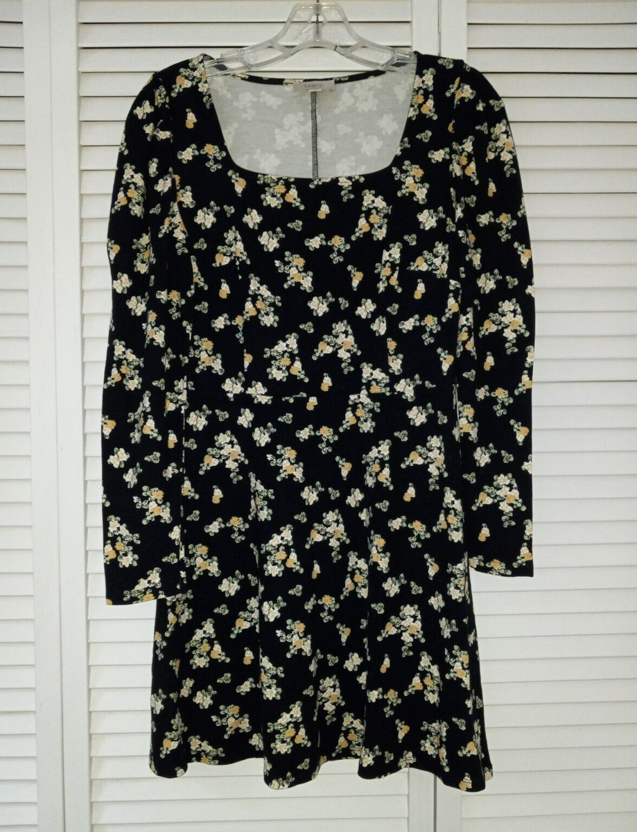 slim fit dress slacks Ann Taylor LOFT Navy Floral Embroidered Long Sleeve Dress – SilkRoll