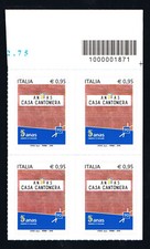 ITALIA QUARTINA ANAS CASA CANTONIERA CODICE A BARRE AD 1871 -2018 nuovo**(BI9361