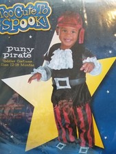 Children's Halloween Costume Puny Pirate Size 12-18 Months