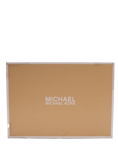 PVP €150 MICHAEL MICHAEL KORS Zapatillas de Cuero US6 UK3 EU36 Flecos Logo Planas - Imagen 6 de 12