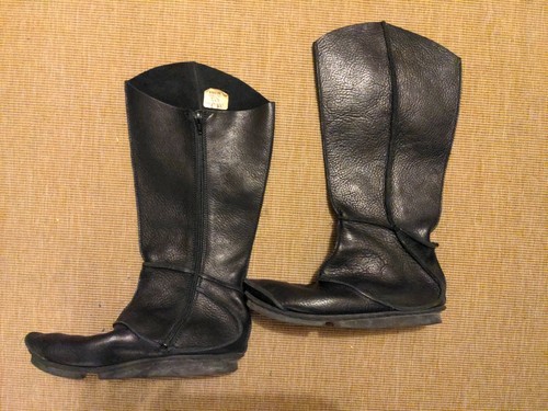 Trippen Black Leather Penna Reptile Long Boot size 39/9 - Picture 2 of 10