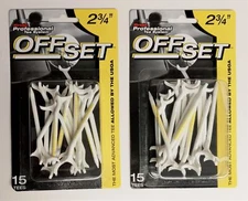 Pride Professional Tee System Offset Golf Tees 2-3/4" 15 Tees OT23415 2pcs