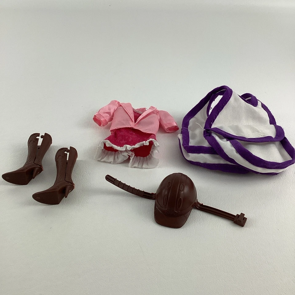 Barbie Muñeca Ecuestre Caballo Figura Mascota Equipamiento Montura 2009 Mattel Juguete Lote Foto 3 de 4