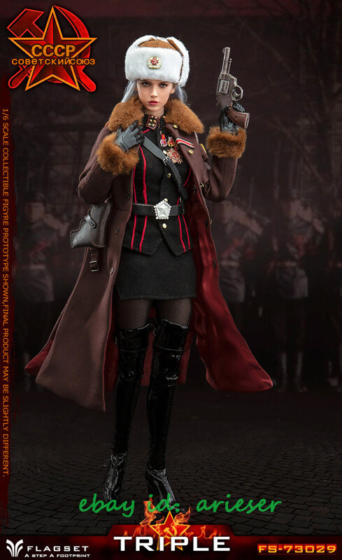 ロモノーソフ　フィギュリン　フィギュア　ミソサザイ　Made in USSR New Flagset 1/6 FS-73029 Red Alert Soviet Female Officer Katyusha