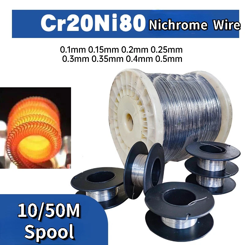 Nichrome Heating Wire Cr20Ni80 Nickel Chrome Round Resistance Heat Element  Wire