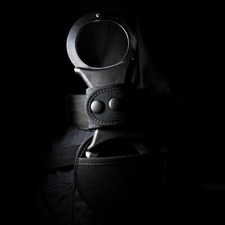 Metal Handcuffs Professional Police Handcuffs - Heavy Duty Steel, Black Finish, Triple Hinged Security Heavy Duty Restraints - Foto 5