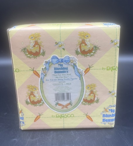 VTG Enesco My Blushing Bunnies "Tea for you and Me for you" NEW - Picture 7 of 7
