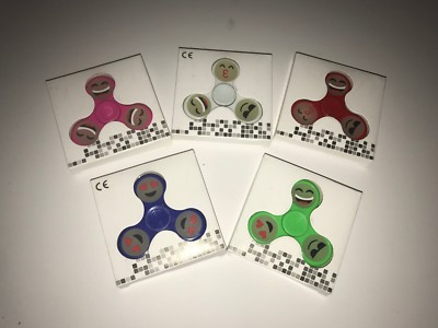 Fidget Spinner Multi colored with Emojis Brand New in Box Antidote to ADHD