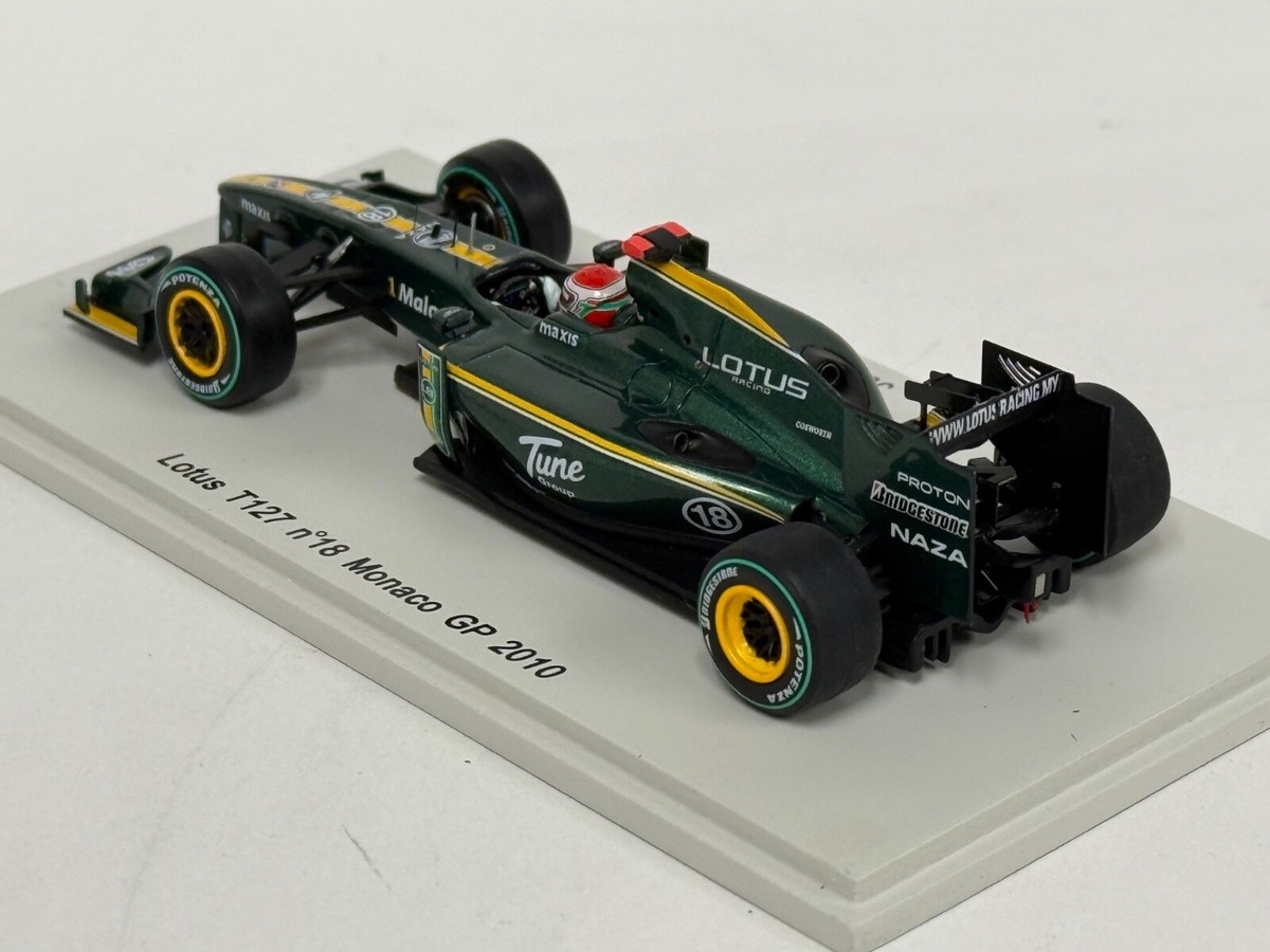 1/43 Spark F1 Lotus T127 car #18 from the 2010 Monte Carlo Grand