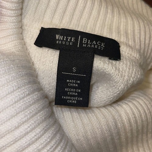 White House Black Market Ladies white turtleneck sweater. Size medium. - Picture 10 of 11