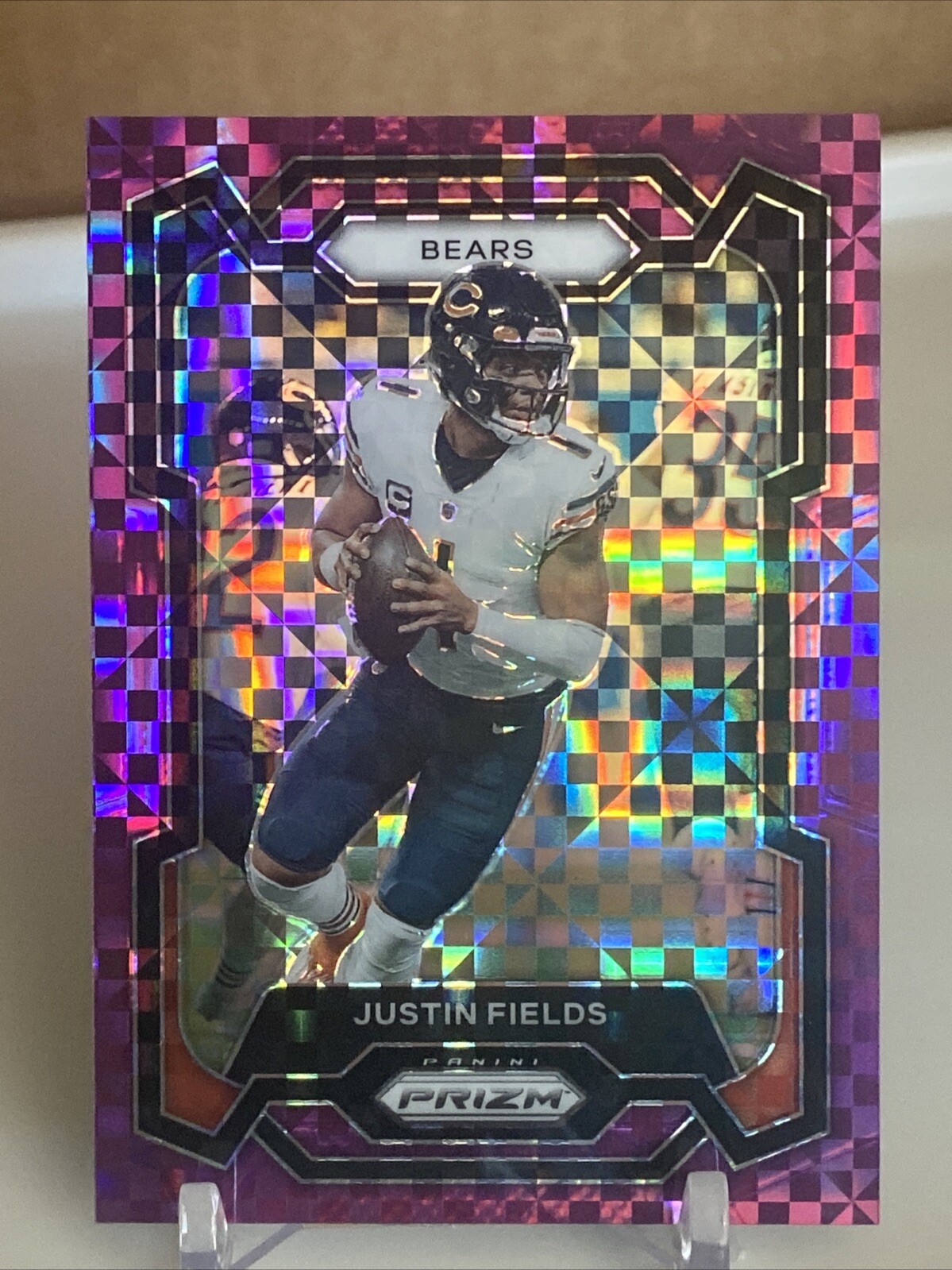 2023 Justin Fields Panini Prizm #48 Purple Power #/49 Chicago Bears Steelers