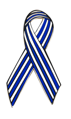 #ad pinstripe Awareness Ribbon lapel pin hat pins * Lou Gehrig#x27;s Disease $5.20