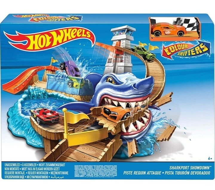 Hot Wheels Piste Attaque Requin pour Éviter l'Ennui des Enfants