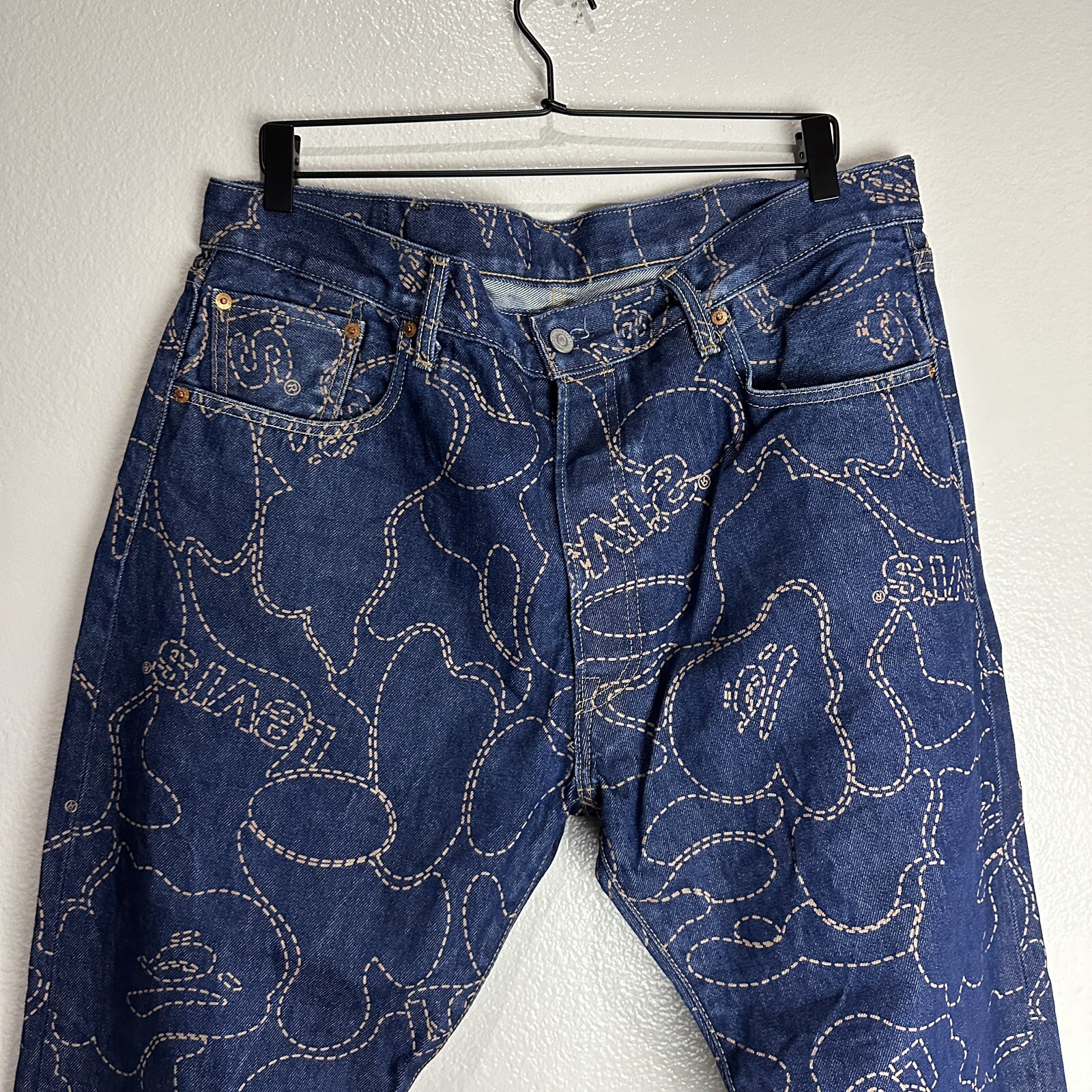 BAPE x Levi's Camo 501 93 Model Size 38 thumbnail 4