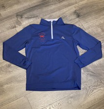Rhoback 1/4 Zip Golf Pullover The ChopTank Invitational 2020 Navy Small USA Flag
