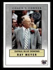 2001 Fleer Greats of the Game #7CC Ray Meyer Coach's Corner