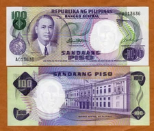 Philippines, 100 Piso (ND) 1969, P-147a, A-Prefix UNC
