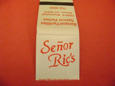 Senor Ric's Logo 1- Match BOOK,