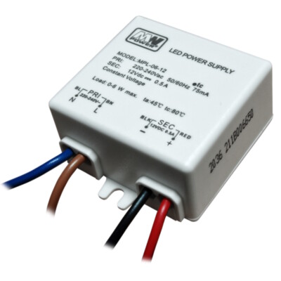 Prof. LED Trafo/Netzteil SLIM 12V DC 0,5A 6W Konstantspannung (MPL-06-12LC) SELF