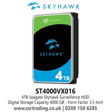 4TB Seagate Skyhawk Surveillance Hard Drive for CCTV DVRs NVRs & PC Desktop